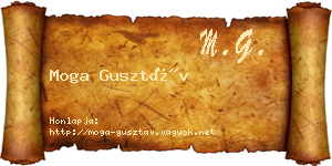 Moga Gusztáv névjegykártya